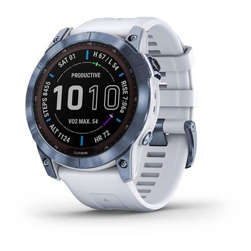 Garmin Fenix 7X Sapphire Solar bleu DLC titane/blanc pierre (010-02541-15) bleu/blanc pierre