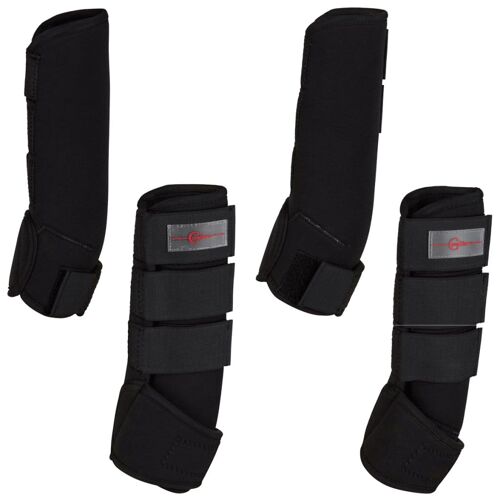 Kerbl Ensemble De Guêtre De Cheval 4 Pcs Cob Noir 320132