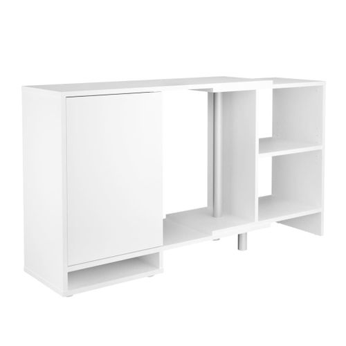 Buffet Pivotant 133,5x33x73,7 Cm Blanc