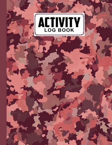Activity Log Book: Premium Pink Camouflage Cover Activity Log Book For All Businesses, 120 Pages, Size 8.5" X 11" By Natalia Horn