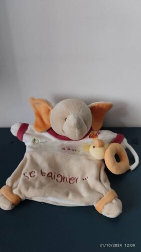 Doudou Marionnette Éléphant Canard Baby Nat