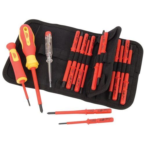 Draper Tools Testeur de tension et de tournevis isolé 18 pièces 05776