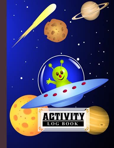 Activity Log Book: Cute Aliens Cover | Daily Activity Log Journal, 120 Pages, Size 8.5" X 11" Design By Wilfried Brandl
