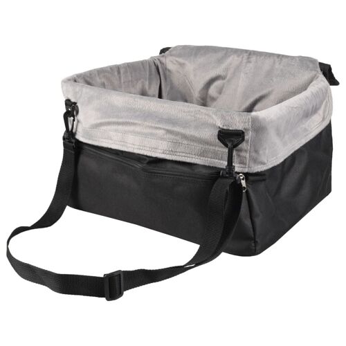 Flamingo Panier De Voiture Pour Chiens Ula Gris 41x36x25 Cm