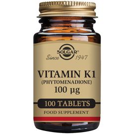 Natural Vitamin K 100 Mcg 100 Tablets 