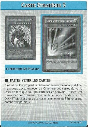 Yu Gi Oh Carte Strategie 5 Dp03-Fr05