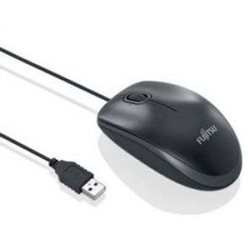 Fujitsu M510 - Souris - droitiers et gauchers - optique - 3 boutons - filaire - USB - noir - pour Celsius W550; ESPRIMO D556, P556, P720, P756, P756 E94; PRIMERGY TX1320 M2, TX1330 M2