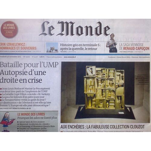 Le Monde N°21108 Avec Le Monde Des Livres (Novembre 2012)