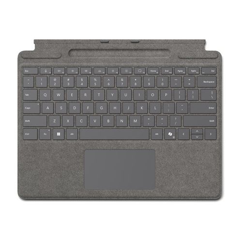 Microsoft Surface Pro Keyboard for Business - Clavier - avec rangement pour stylos - avec accéléromètre, pavé tactile, plateau de stockage et de recharge du Surface Slim Pen - rétroéclairé -...