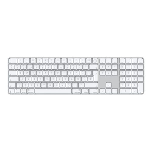 Apple Magic Keyboard with Touch ID and Numeric Keypad - Clavier - USB-C - sans fil - Bluetooth - QWERTY - Espagnol - clés blanches
