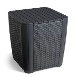 Keter Table D'appoint De Jardin Luzon Osier Plat Graphite