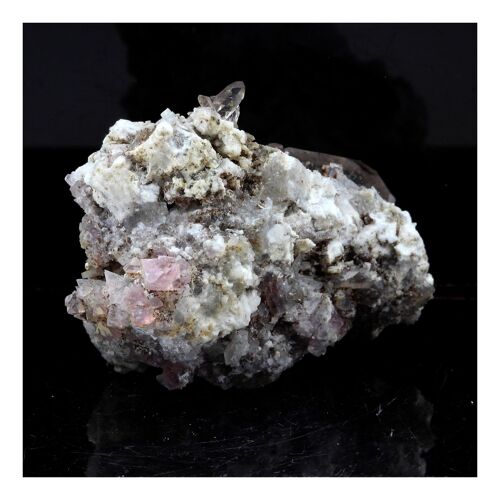 Fluorite + Quartz. 107.5 Ct. Massif Du Mont-Blanc, France.