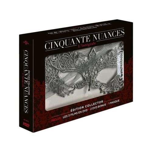 Cinquante Nuances - L'intégrale - Coffret Dvd + 2 Dvd Bonus + 1 Masque