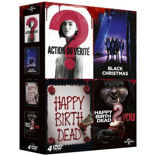 Coffret Horreur : Happy Birthdead + Happy Birthdead 2 You + Action Ou Vérité + Black Christmas - Pack