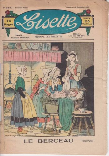 Lisette 375 - 16/09/1928 - Le Berceau