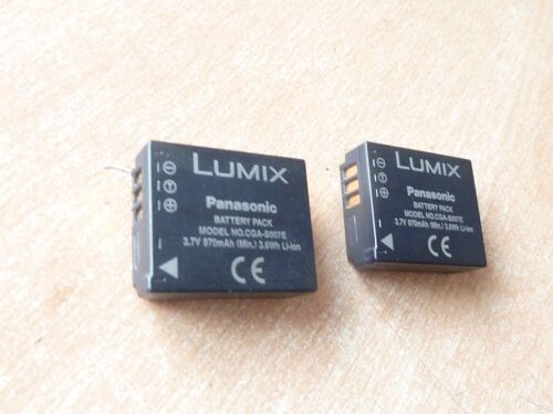 vhbw 2x Batterie compatible avec Panasonic Lumix DMC-TZ4, DMC-TZ3, DMC-TZ11, DMC-TZ2, DMC-TZ1, DMC-TZ15 appareil photo (650mAh, 3,6V, Li-ion)