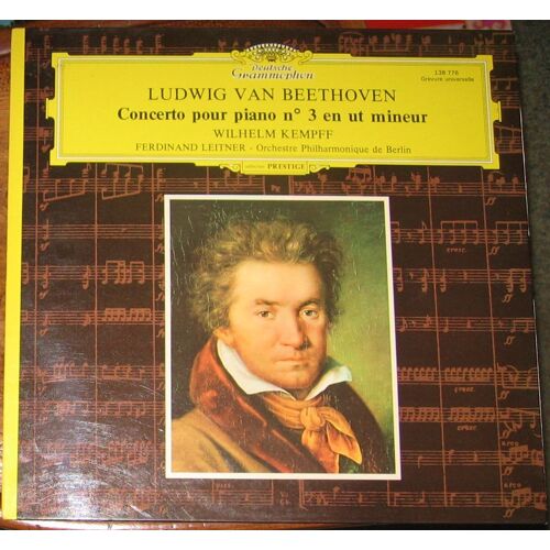 Beethoven Concerto Pour Piano N°3 En Ut Mineur Op 37 - 33 Tours Vinyle _