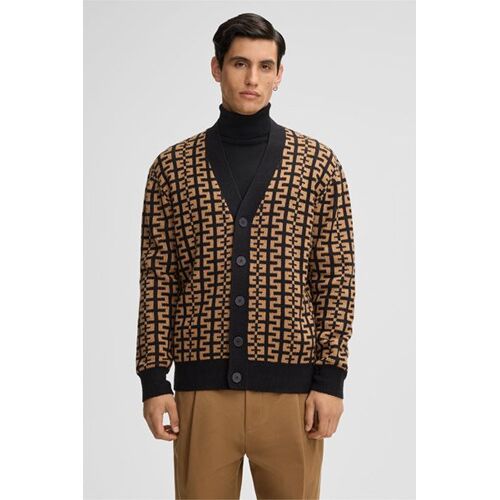 Veste En Maille Tito, Marron/Noir À Motif