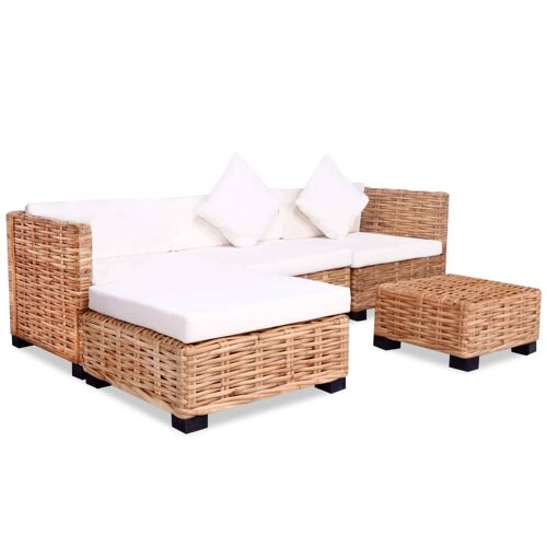 vidaXL Jeu de canapés 14 pcs Rotin naturel