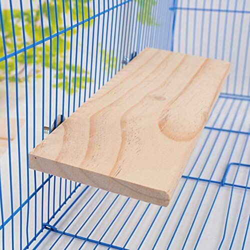 Plateforme En Bois Pour Jouets Pour Animaux De Compagnie, Jouets Pour Perroquets, Hamsters, Perchoirs, Broyage Des Pattes, Gerbilles, Planche À Ressort, Installation Facile, Cage Propre