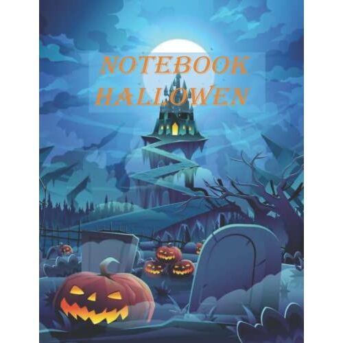 Halloween Notebook: Halloween Journal Notebook To Write In - Halloween Themed Gifts For Adults: Black N Gold Themed Lined Journal ... 8.5" X 11" (Halloween Notebooks & Journals)