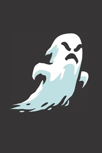Spooky Halloween Ghost Notebook | Ghost Hunting Journal For Adults & Kids Line Interior For Note Taking: The Ghost Notebooks College Ruled Lined Paper