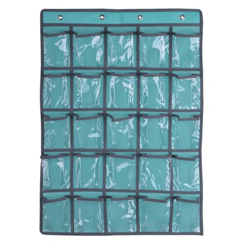 Carte De Poche De Salle De Classe À 25 Poches Transparentes Pour Enseignant, Support De Téléphones Portables, Organisateur De Calculatrice À Suspendre