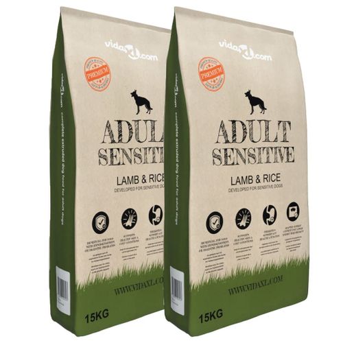 Vidaxl Nourriture Pour Chiens Adult Sensitive Lamb & Rice 2 Pcs 30 Kg