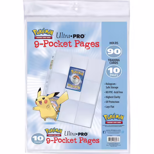 Ultra Pro Pokémon : Paquet De 10 Feuilles