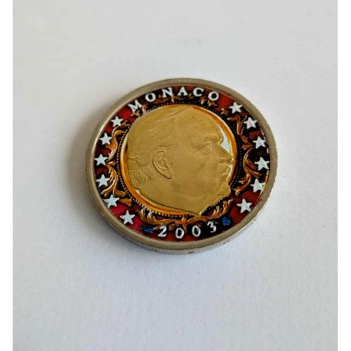 Monaco 2003 - 2 Euros De La Serie - Version Couleur - Colored Color In Farbe Colorati