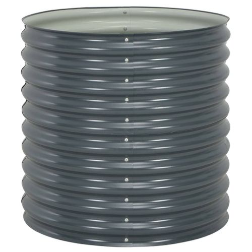 Vidaxl Lit Surélevé De Jardin 80x80x81 Cm Acier Galvanisé Gris