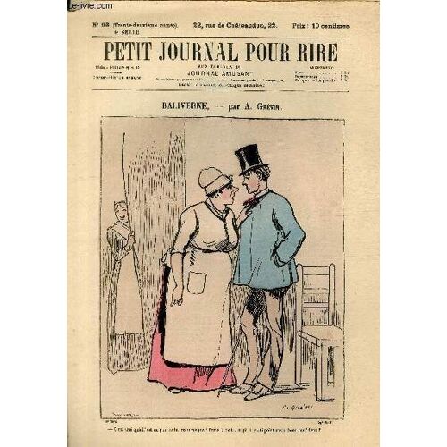 Petit Journal Pour Rire N°1566, N°93 De La 4è Série, Baliverne Par Grévin.