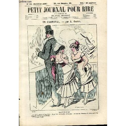 Petit Journal Pour Rire N°1213, N°231 De La 3è Série, En Carnaval Par Grévin.