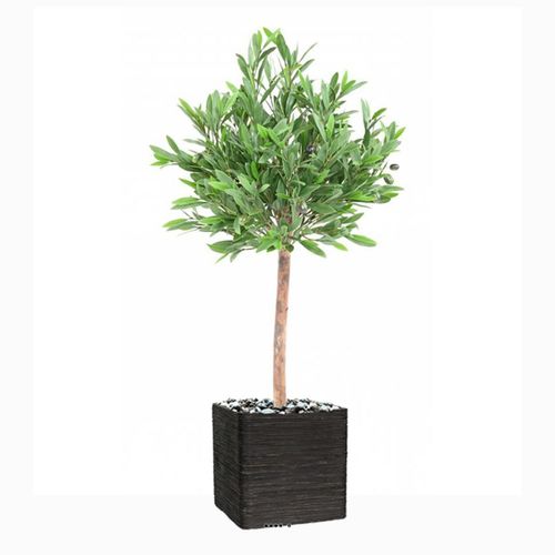 Olivier Artificiel En Pot H 95 Cm Feuillage Plastique Extérieur