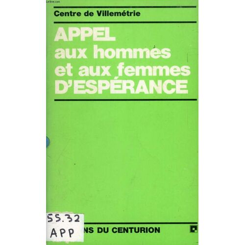 Appel Aux Hommes Et Aux Femmes D'esperance