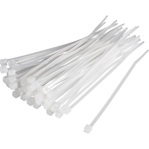 Serre-câble 100 x 3,5mm (Pack de 100) - Blanc