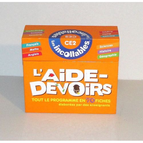 Les Incollables L'aide-Devoirs Ce2 Le Programme En 70 Fiches Playbac