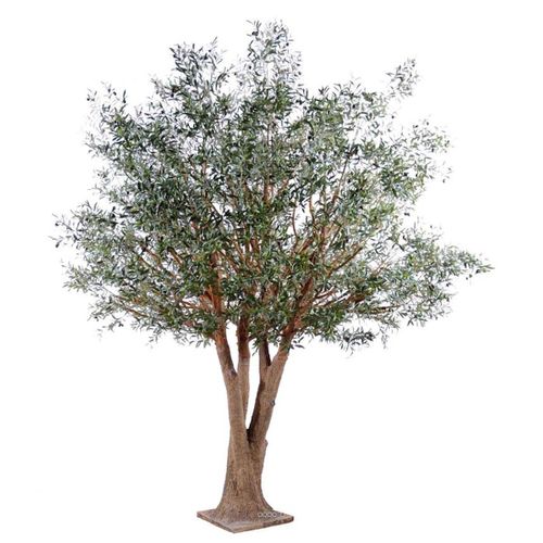 Olivier Geant Artificiel H 350 Cm L 330 Cm Olives Noires Sur Platine