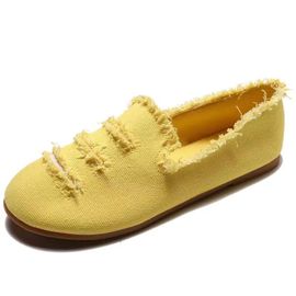 Chaussures Careaymakeloveontopchaussures En Toile Pour Femmesdesignbord En Peluchemocassins Décontractés Pailletteschaussures Plates En Tissu Enfilerprintemps Automne