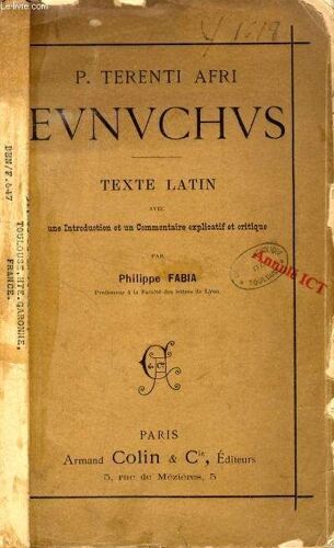 P. Terenti Afri Eunuchus, Texte Latin