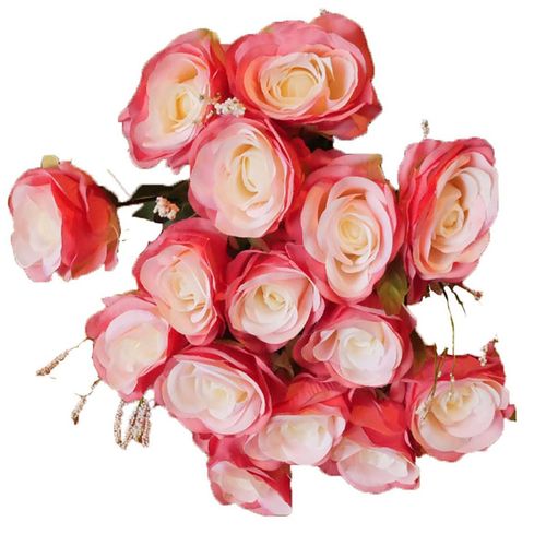 Bouquet De 15 Roses Artificielles Parfumées Saint Valentin Sentiment H 70 Cm