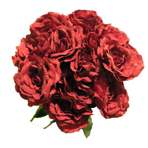 Bouquet De 11 Roses Artificielles Parfumées Saint Valentin Passion H 75 Cm