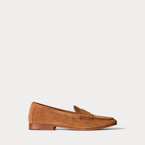 Chaussures Mocassins Penny Loafer Poney Gaufré Daim