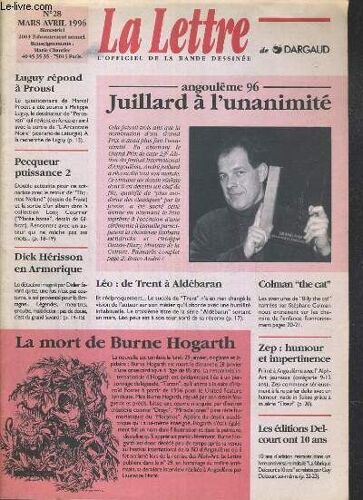 La Lettre - L'officiel De La Bande Dessinee - N°28 - Mars Avril 1996