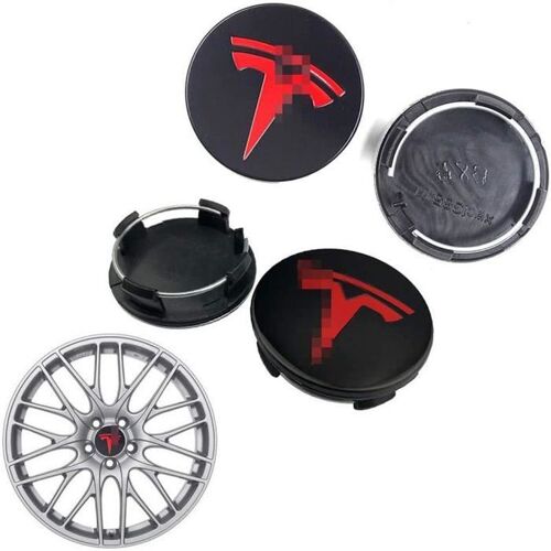 4pcs Voitures Cache-Moyeux Pour Tesla Model 3 Model S Model X Model Y, Automobile Centres Roue