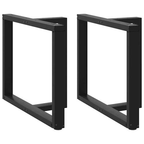 vidaXL Pieds de table à manger forme de T 2 pcs noir 90x35x(72-73) cm