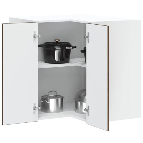 vidaXL Armoire murale d'angle de cuisine Kalmar chêne marron