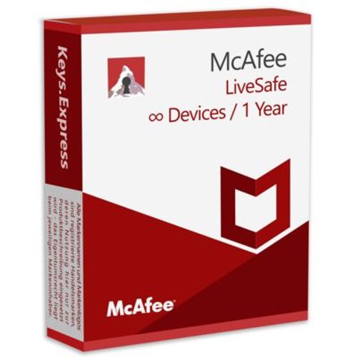 Mcafee Livesafe Unlimited/1y