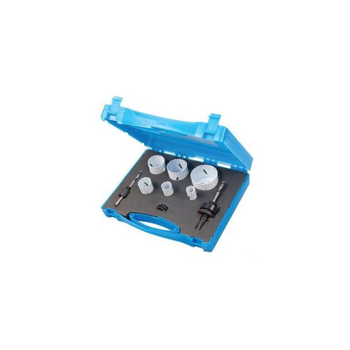 Coffret 6 trépans bi-métal ø 19, 22, 29, 38, 44 et 57 mm ( Spécial plombier) - 595759 - Silverline