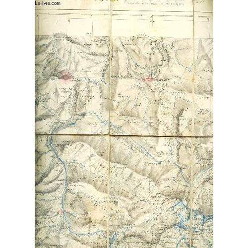 1 Carte Toilee Depliante En Couleurs De Gavarnie - Luz - Feuille Xii - 38 /  Dimension 49 X 69 Cm Environ. / Echelle / 1 : 100 000.